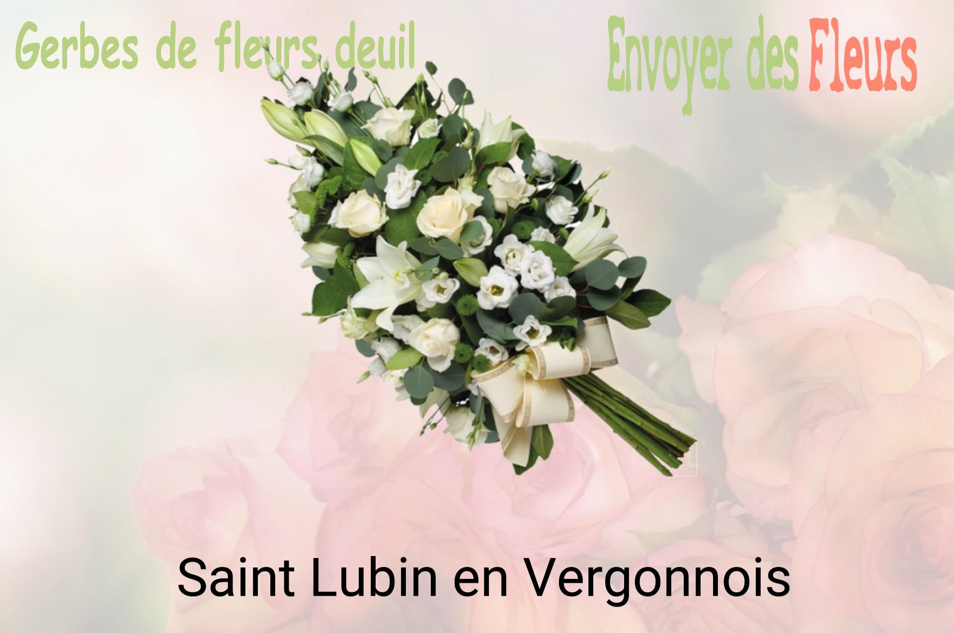Gerbe de fleurs de deuil livrée à Saint-Lubin-en-Vergonnois